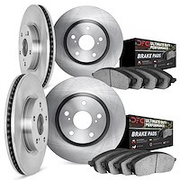 6404-39002 Brake Rotors with Ultimate-Duty Brake Pads, Fits Select Mopar, Position: Front and Rear
