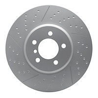 644-31112 GEOSPEC Dimpled & Slotted Rotor [Coated], 2013-2020 BMW, Position: Front