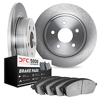 6502-03383 Brake Rotors w/5000 Advanced Brake Pads Kit, 2015-2021 Kia/Hyundai/Genesis, Position: Rear