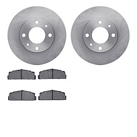 6502-07011 Brake Rotors w/5000 Advanced Brake Pads Kit, 1968-1992 Multiple Makes/Models, Position: Front