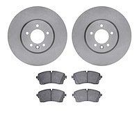 6502-11182 Brake Rotors w/5000 Advanced Brake Pads Kit, 2018-2020 Land Rover, Position: Front
