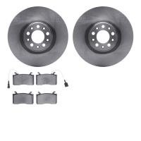 6502-16041 Brake Rotors w/5000 Advanced Brake Pads Kit, 2017-2021 Alfa Romeo, Position: Front
