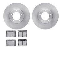 6502-20037 Brake Rotors w/5000 Advanced Brake Pads Kit, 1971-1974 Jaguar, Position: Front