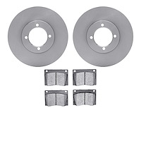 6502-22013 Brake Rotors w/5000 Advanced Brake Pads Kit, 1976-1979 Lotus, Position: Front