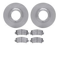 6502-23025 Brake Rotors w/5000 Advanced Brake Pads Kit, 1971-1983 Renault, Position: Front, Rear