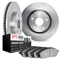 6502-31137 Brake Rotors w/5000 Advanced Brake Pads Kit, Fits Select BMW, Position: Front