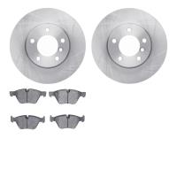 6502-31407 Brake Rotors w/5000 Advanced Brake Pads Kit, 2007-2012 BMW, Position: Front
