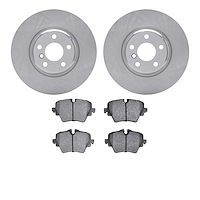6502-31766 Brake Rotors w/5000 Advanced Brake Pads Kit, Fits Select Multiple Makes/Models, Position: Front