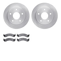 6502-40415 Brake Rotors w/5000 Advanced Brake Pads Kit, 2000-2001 Mopar, Position: Front