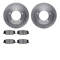 6502-47185 Brake Rotors w/5000 Advanced Brake Pads Kit, 1983-1995 Suzuki, Position: Front