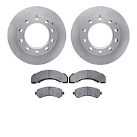 6502-48198 Brake Rotors w/5000 Advanced Brake Pads Kit, 1994-2005 Multiple Makes/Models, Position: Rear