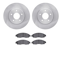 6502-67514 Brake Rotors w/5000 Advanced Brake Pads Kit, Fits Select Infiniti/Nissan, Position: Front