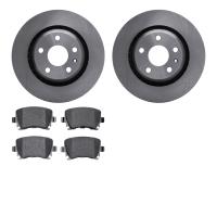 6502-73320 Brake Rotors w/5000 Advanced Brake Pads Kit, 2008-2015 Audi/Volkswagen, Position: Rear