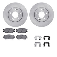 6512-03000 Brake Rotors w/5000 Advanced Brake Pads Kit with Hardware, Fits Select Kia/Hyundai/Genesis, Position: Front