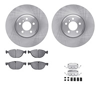 6512-31691 Brake Rotors w/5000 Advanced Brake Pads Kit with Hardware, 2014-2019 BMW, Position: Front