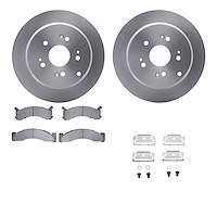 6512-40206 Brake Rotors w/5000 Advanced Brake Pads Kit with Hardware, 1973-1974 Mopar, Position: Front
