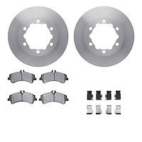 6512-63538 Brake Rotors w/5000 Advanced Brake Pads Kit with Hardware, 2007-2018 Multiple Makes/Models, Position: Rear