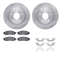 6512-67519 Brake Rotors w/5000 Advanced Brake Pads Kit with Hardware, 2011-2021 Multiple Makes/Models, Position: Front
