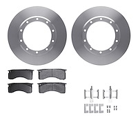 6512-99771 Brake Rotors w/5000 Advanced Brake Pads Kit with Hardware, Fits Select Multiple Makes/Models, Position: Front, Rear