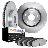 6602-02030 Brake Rotors w/5000 Euro Ceramic Brake Pads, 1978-1989 Porsche, Position: Rear
