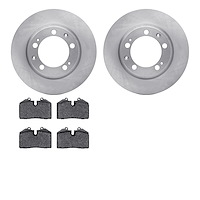 6602-02038 Brake Rotors w/5000 Euro Ceramic Brake Pads, 1987-1995 Porsche, Position: Front