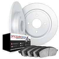 6602-14003 Brake Rotors w/5000 Euro Ceramic Brake Pads, 1972-1976 Multiple Makes/Models, Position: Front