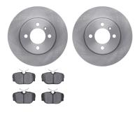 6602-31039 Brake Rotors w/5000 Euro Ceramic Brake Pads, 1984-1985 BMW, Position: Front