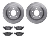 6602-31294 Brake Rotors w/5000 Euro Ceramic Brake Pads, 2008-2013 BMW, Position: Rear