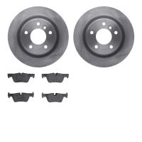 6602-31376 Brake Rotors w/5000 Euro Ceramic Brake Pads, 2012-2021 BMW, Position: Rear