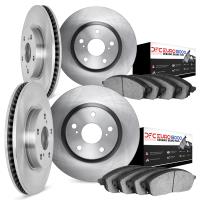 6604-73007 Brake Rotors w/5000 Euro Ceramic Brake Pads, 2016-2020 Audi/Volkswagen, Position: Front and Rear