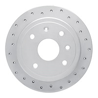 820-01011L Geoperformance Drilled Brake Rotor, 2004-2010 Multiple Makes/Models, Position: Rear Left