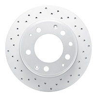 820-02017L Geoperformance Drilled Brake Rotor, 1984-1989 Porsche, Position: Rear Left