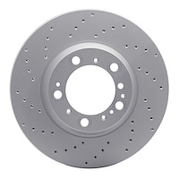820-02066D Geoperformance Drilled Brake Rotor, 1999-2021 Porsche, Position: Rear Right