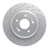820-21047L Geoperformance Drilled Brake Rotor, Fits Select Kia/Hyundai/Genesis, Position: Rear Left
