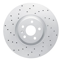 820-27051L Geoperformance Drilled Brake Rotor, Fits Select Multiple Makes/Models, Position: Front Left