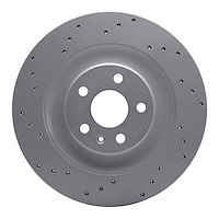 820-27054L Geoperformance Drilled Brake Rotor, Fits Select Multiple Makes/Models, Position: Rear Left