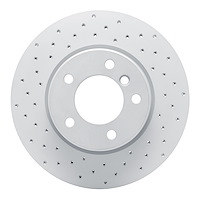 820-31065L Geoperformance Drilled Brake Rotor, 2004-2010 BMW, Position: Front Left