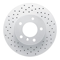 820-31067L Geoperformance Drilled Brake Rotor, 2006-2013 BMW, Position: Front Left