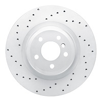 820-31095L Geoperformance Drilled Brake Rotor, 2009-2019 BMW, Position: Rear Left