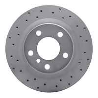 820-31111L Geoperformance Drilled Brake Rotor, 2012-2021 BMW, Position: Rear Left