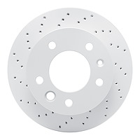 820-40041L Geoperformance Drilled Brake Rotor, 2002-2006 Multiple Makes/Models, Position: Front Left