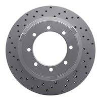 820-40088L Geoperformance Drilled Brake Rotor, 2000-2002 Mopar, Position: Front Left