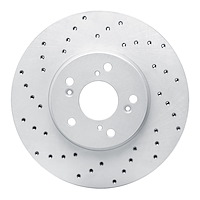 820-59043L Geoperformance Drilled Brake Rotor, 1999-2014 Acura/Honda, Position: Front Left