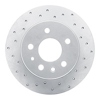 820-63003L Geoperformance Drilled Brake Rotor, 1961-1991 Mercedes-Benz, Position: Rear Left