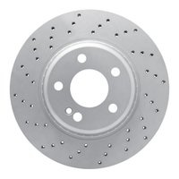 820-63118L Geoperformance Drilled Brake Rotor, Fits Select Mercedes-Benz, Position: Rear Left