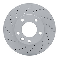 820-63135L Geoperformance Drilled Brake Rotor, 2008-2018 Mercedes-Benz, Position: Front Left