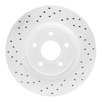 820-67105L Geoperformance Drilled Brake Rotor, Fits Select Infiniti/Nissan, Position: Front Left