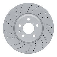 820-73057L Geoperformance Drilled Brake Rotor, 2008-2012 Audi/Volkswagen, Position: Front Left