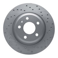 820-73061R Geoperformance Drilled Brake Rotor, Fits Select Audi/Volkswagen, Position: Rear Right