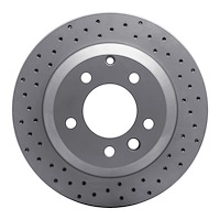 820-74048L Geoperformance Drilled Brake Rotor, 2003-2018 Multiple Makes/Models, Position: Rear Left
